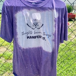 Lg Small shop bleached/ distressed shirt